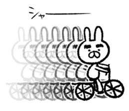 Fun day of eyebrows rabbit sticker #7342349