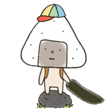 Onigiri Nori-kun 1 sticker #7342635
