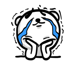 Bear of Eyebrows 4 sticker #7342891