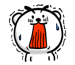 Bear of Eyebrows 4 sticker #7342897