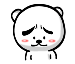 Bear of Eyebrows 4 sticker #7342898