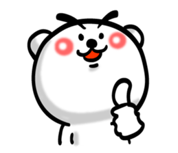 Bear of Eyebrows 4 sticker #7342900