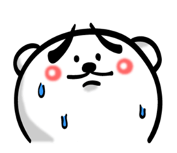 Bear of Eyebrows 4 sticker #7342911