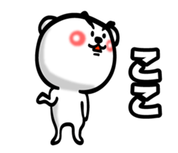 Bear of Eyebrows 4 sticker #7342912