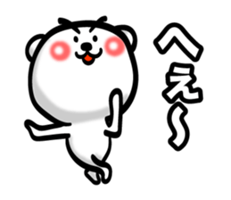 Bear of Eyebrows 4 sticker #7342916