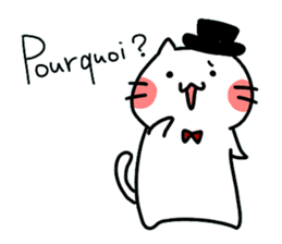 Cats in France! sticker #7343942