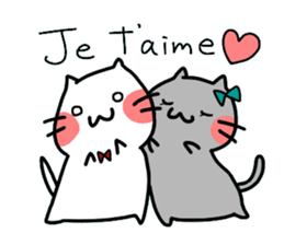 Cats in France! sticker #7343945