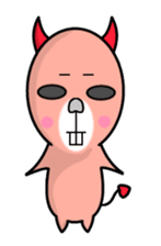 Cute and ugly angels,debils sticker #7343975