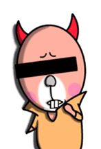 Cute and ugly angels,debils sticker #7343978