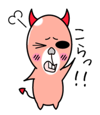 Cute and ugly angels,debils sticker #7343979