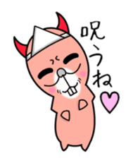 Cute and ugly angels,debils sticker #7343983