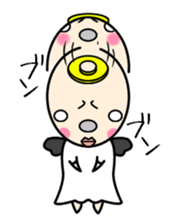 Cute and ugly angels,debils sticker #7343992