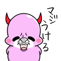 Cute and ugly angels,debils sticker #7344001