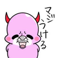 Cute and ugly angels,debils sticker #7344001