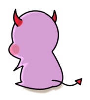Cute and ugly angels,debils sticker #7344003