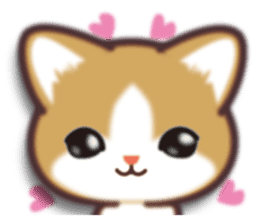 I want to hug a cat in Japanese sticker #7344084