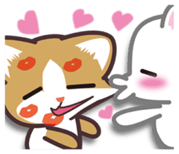 I want to hug a cat in Japanese sticker #7344094