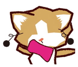 I want to hug a cat in Japanese sticker #7344103