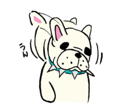 French bulldog's Sticker sticker #7344330