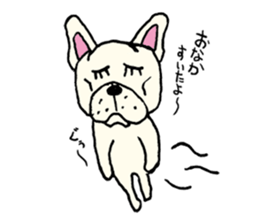 French bulldog's Sticker sticker #7344331