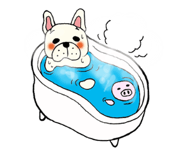 French bulldog's Sticker sticker #7344339
