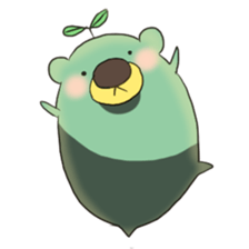 green tea bear sticker #7344964