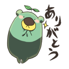 green tea bear sticker #7344968