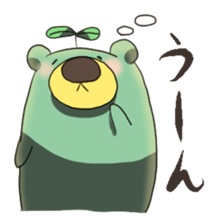 green tea bear sticker #7344974