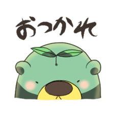 green tea bear sticker #7344978