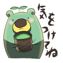 green tea bear sticker #7344979