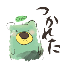 green tea bear sticker #7344990