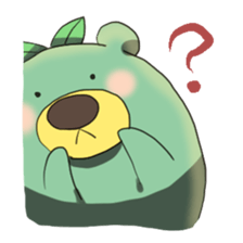 green tea bear sticker #7344999