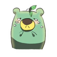 green tea bear sticker #7345000