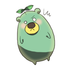 green tea bear sticker #7345003