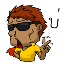 Can Man,An ordinary man with Fun and Joy sticker #7345006