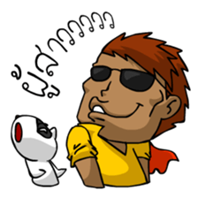 Can Man,An ordinary man with Fun and Joy sticker #7345011