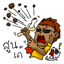 Can Man,An ordinary man with Fun and Joy sticker #7345034