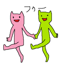 CRAZY CAT STICER sticker #7346310