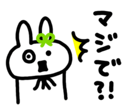 Rabbit Women sticker #7346537