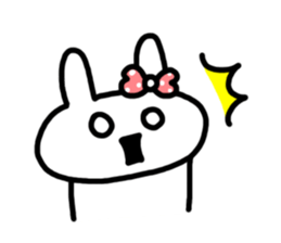Rabbit Women sticker #7346555