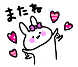 Rabbit Women sticker #7346563