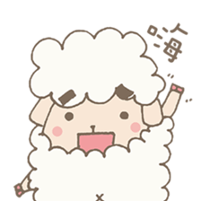 Agriculture eyebrows Sheep sticker #7346804