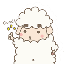 Agriculture eyebrows Sheep sticker #7346807