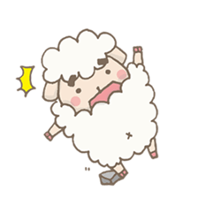 Agriculture eyebrows Sheep sticker #7346809