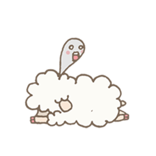 Agriculture eyebrows Sheep sticker #7346810