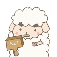 Agriculture eyebrows Sheep sticker #7346813