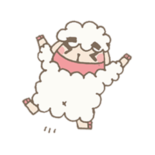 Agriculture eyebrows Sheep sticker #7346820
