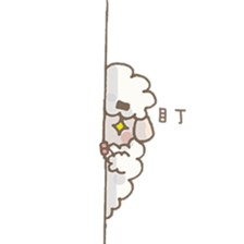 Agriculture eyebrows Sheep sticker #7346824