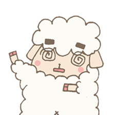Agriculture eyebrows Sheep sticker #7346833