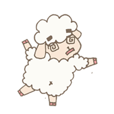 Agriculture eyebrows Sheep sticker #7346834